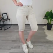 HLAČE 3A563 3/4 BEŽ