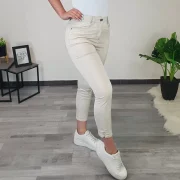 ELEGANTNE 7/8 HLAČE 3A506 BEŽ
