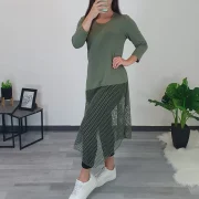 TUNIKA ZAJA 3/4 ROKAV OLIV - slika 2