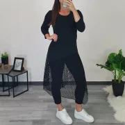 TUNIKA ZAJA 3/4 ROKAV ČRNA