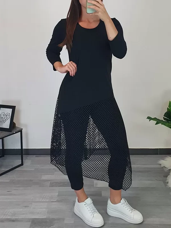 TUNIKA ZAJA 3/4 ROKAV ČRNA