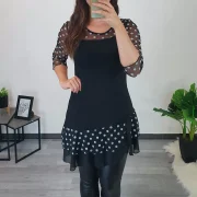 TUNIKA API ČRNO-BELA - slika 3