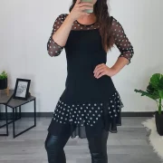 TUNIKA API ČRNO-BELA