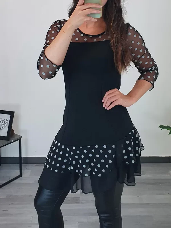 TUNIKA API ČRNO-BELA