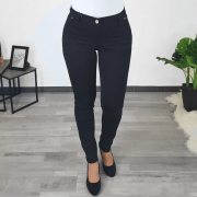 ELEGANTNE HLAČE DENISA 10386 ČRNE - slika 2