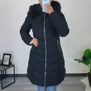 PLAŠČ P22-6662 ČRNA - slika 4