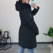 PLAŠČ P22-6662 ČRNA - slika 3