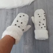 ŽENSKE ROKAVICE GL-58260 BELA