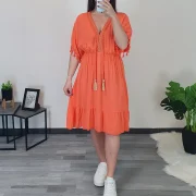 OBLEKA 10320 ORANŽNA