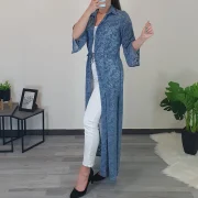 PLAŠČ JASMINE SVETLO MODER