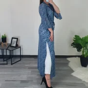 PLAŠČ JASMINE SVETLO MODER - slika 2