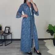 PLAŠČ JASMINE SVETLO MODER - slika 4