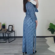 PLAŠČ JASMINE SVETLO MODER - slika 6