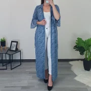 PLAŠČ JASMINE SVETLO MODER - slika 5
