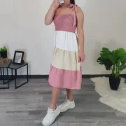 OBLEKA 90211 ROZA - slika 3