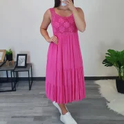 OBLEKA 7691 ROZA - slika 2