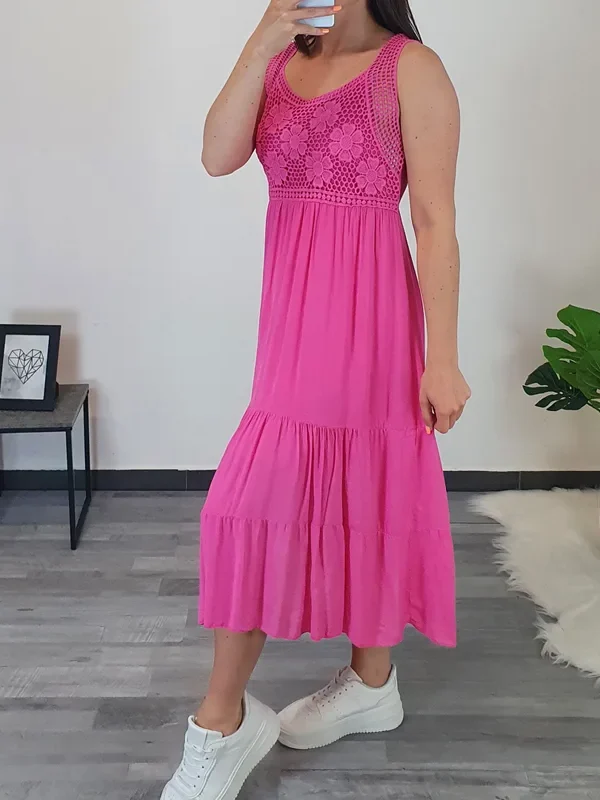 OBLEKA 7691 ROZA