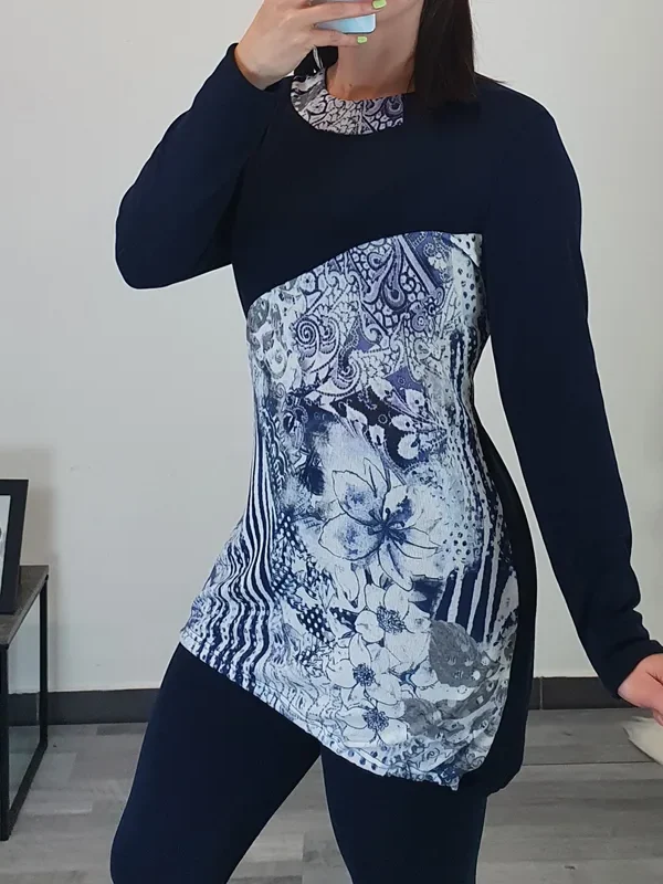TUNIKA ELIN TEMNO MODRA