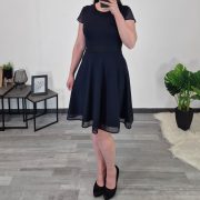 OBLEKA VIVIAN TEMNO MODRA - slika 4