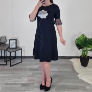 OBLEKA FRANKA TEMNO MODRA - slika 2