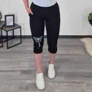 ŠPORTNE HLAČE LENA 3/4 ČRNE  NAPAPČNA!!!!!!!!!!!!!!!!! - slika 2