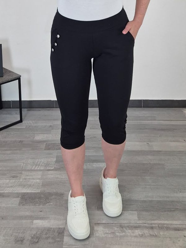 ŠPORTNE HLAČE TICIJA 3/4 ČRNE