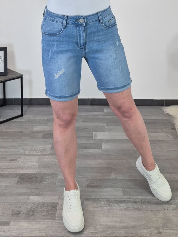 KRATKE PUSH UP JEANS HLAČE A1057