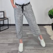 HLAČE KATE 174500 Kenny S. 7/8 ČRNO BELE