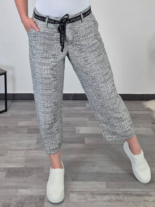 HLAČE KATE 174500 Kenny S. 7/8 ČRNO BELE