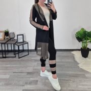 PLAŠČ MILANA ČRN - slika 3