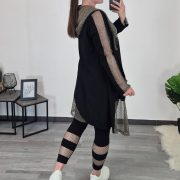 PLAŠČ MILANA ČRN - slika 4