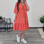 OBLEKA 3440 ORANŽNA - slika 3