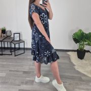 OBLEKA 77789 TEMNO MODRA - slika 2