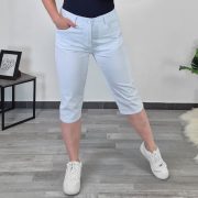 HLAČE L133 3/4 BELE