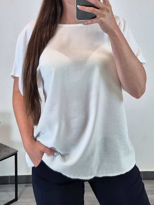 BLUZA 9686 BELA
