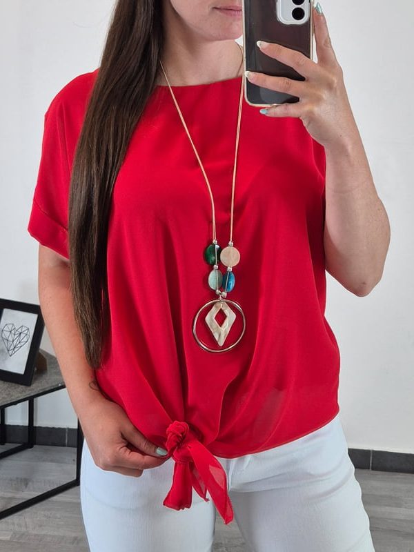 BLUZA 30563 RDEČA