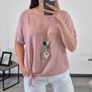 BLUZA 30563 ROZA - slika 2