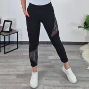 7/8 ŠPORTNE HLAČE SEDI ČRNE - slika 3