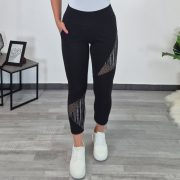 7/8 ŠPORTNE HLAČE SEDI ČRNE