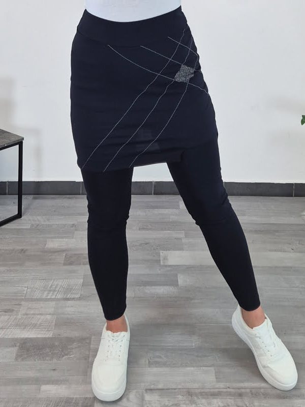 HLAČE S KRILOM ROSELA TEMNO MODRE