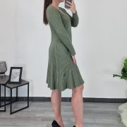 OBLEKA 8774 OLIVNA - slika 3