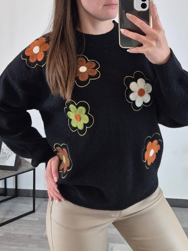 PLETENINA ZC87151 ČRNA