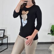 MAJICA 51520 ČRNA - slika 2