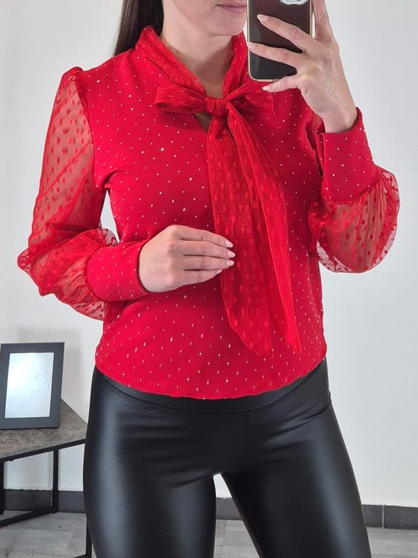 BLUZA 10376 RDEČA
