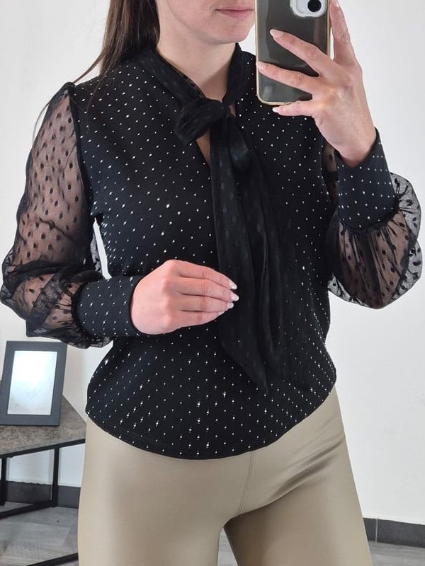 BLUZA 10376 ČRNA