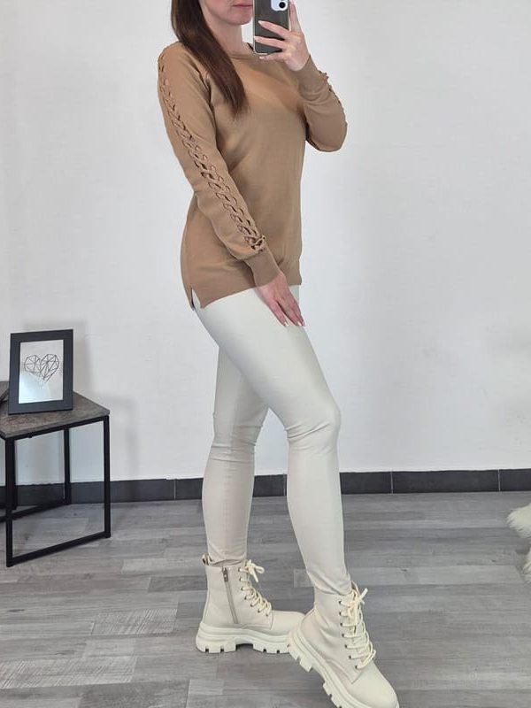 PULOVER DLV-367 RJAVA