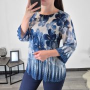 BLUZA 3127 TEMNO MODRA - slika 2