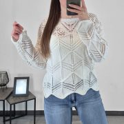 PULOVER 3139 BELA - slika 2