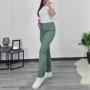HLAČE PUSH UP ML8318 OLIVNE - slika 2
