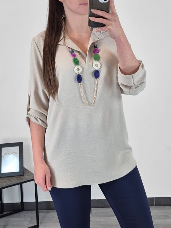 BLUZA 24671 BEŽ
